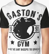 Gaston's Gym (Black Version) Graphic T-Shirt