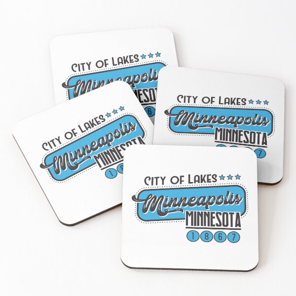 Item preview, Minneapolis, Minnesota, USA. Lettering. Blue color designed and sold by Dmitry Sytnikov.