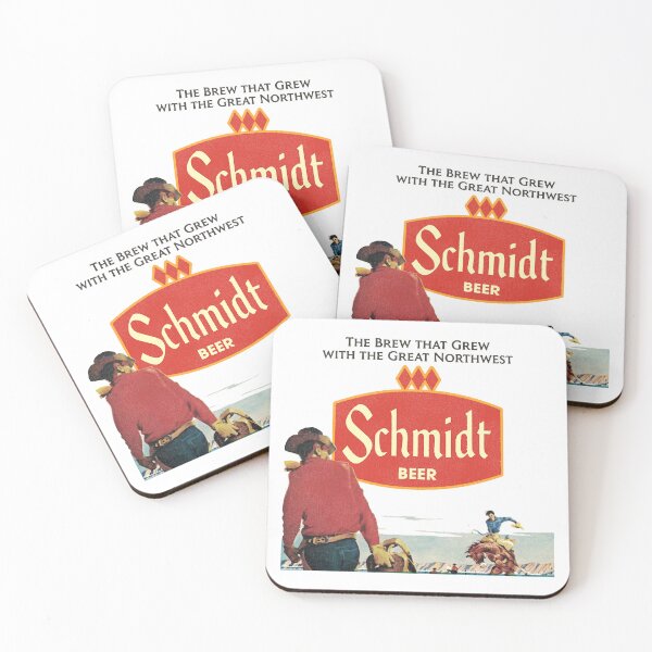 Item preview, Schmidt Beer Retro Defunct Cowboy Nature Scene designed and sold by CatreBew45.