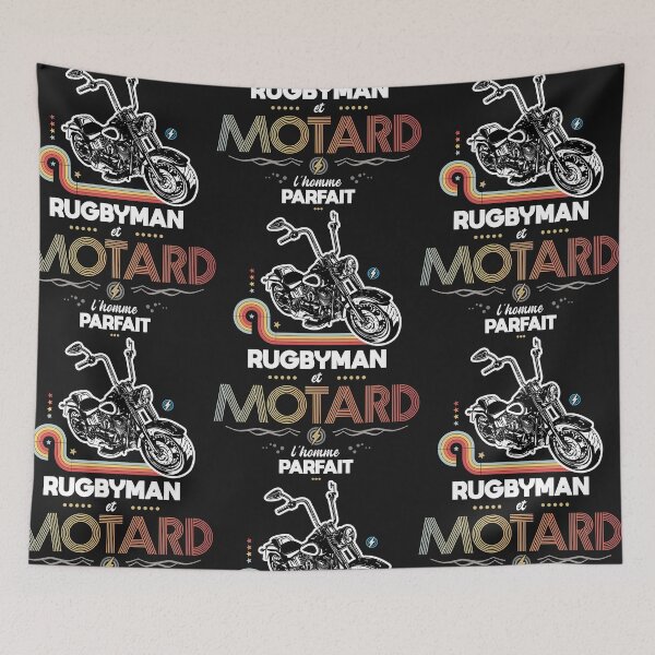 Item preview, Rugby player and biker the perfect man designed and sold by lepetitcalamar.