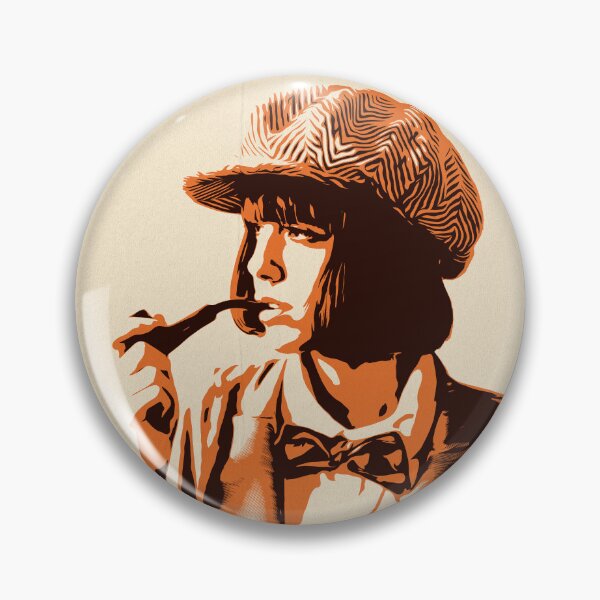 Item preview, Retro Illustration Woman Smoking Corncob Pipe designed and sold by boholoc0.