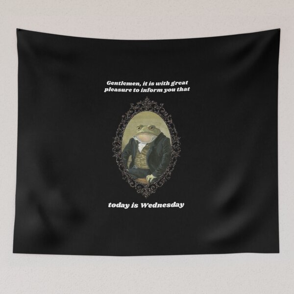 Item preview, Colonel Toad - Gentlemen It Is With Great Pleasure To Inform You Today Is Wednesday designed and sold by DOS Games.