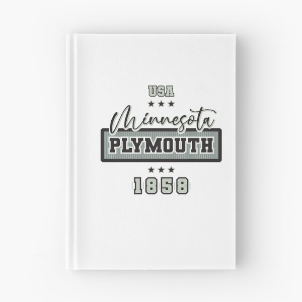 Item preview, Plymouth, Minnesota, USA. Lettering. Gray color designed and sold by Dmitry Sytnikov.