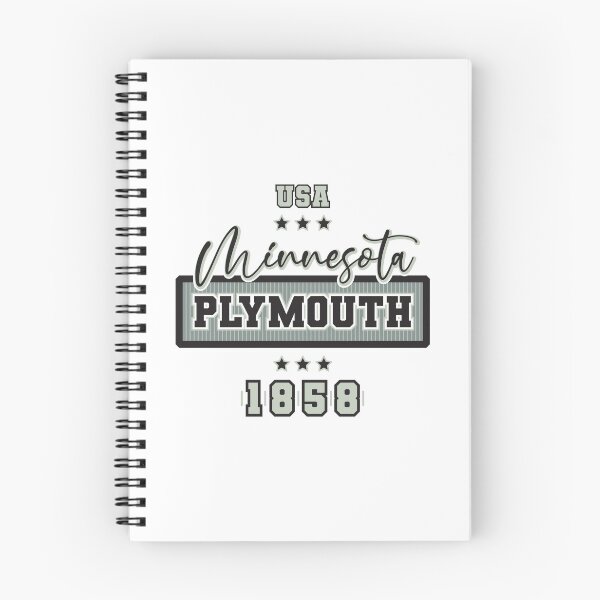 Item preview, Plymouth, Minnesota, USA. Lettering. Gray color designed and sold by Dmitry Sytnikov.