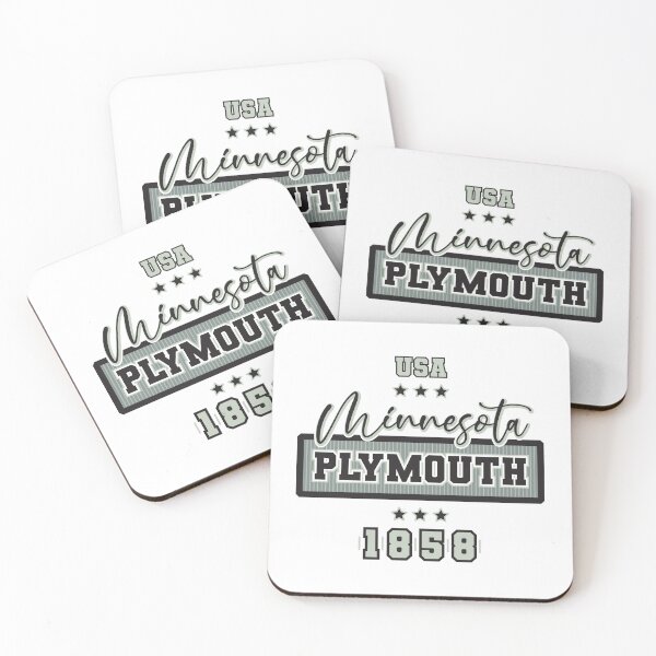 Item preview, Plymouth, Minnesota, USA. Lettering. Gray color designed and sold by Dmitry Sytnikov.