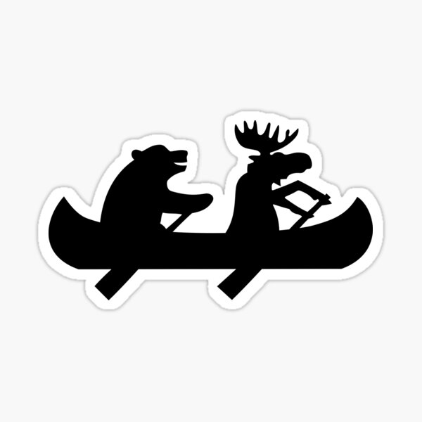 Item preview, Bear Moose Canoeing designed and sold by HipMadeArt.