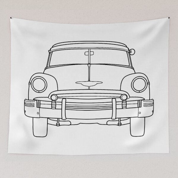 Item preview, Chevy Styleline 1950 black lines designed and sold by EdimDesign.