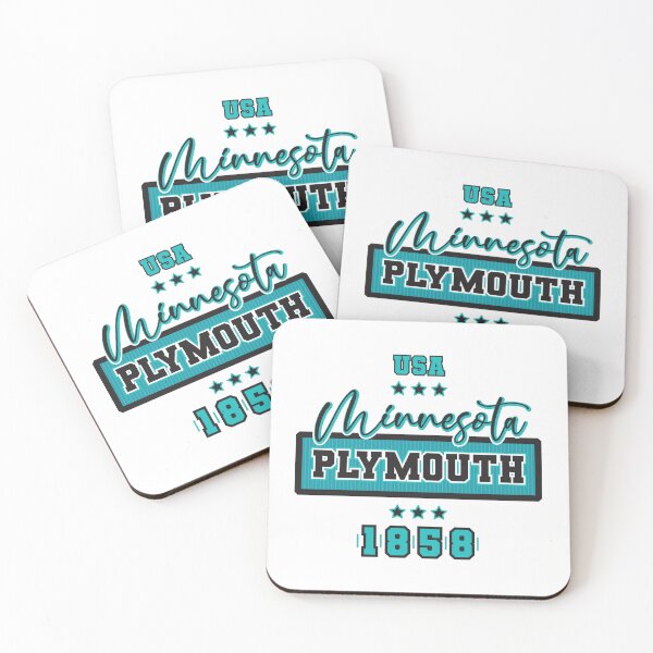 Item preview, Plymouth, Minnesota, USA. Lettering. Blue and green color designed and sold by Dmitry Sytnikov.