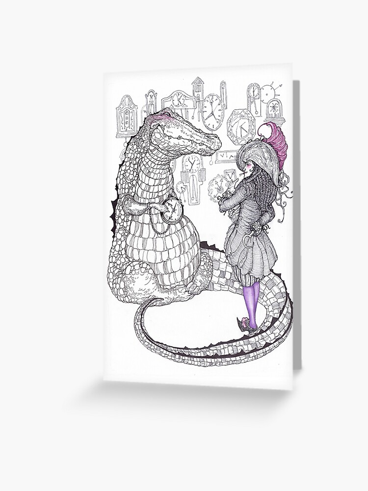 Tarjetas de felicitación «Capitán Garfio y el cocodrilo» de jessicagadra |  Redbubble