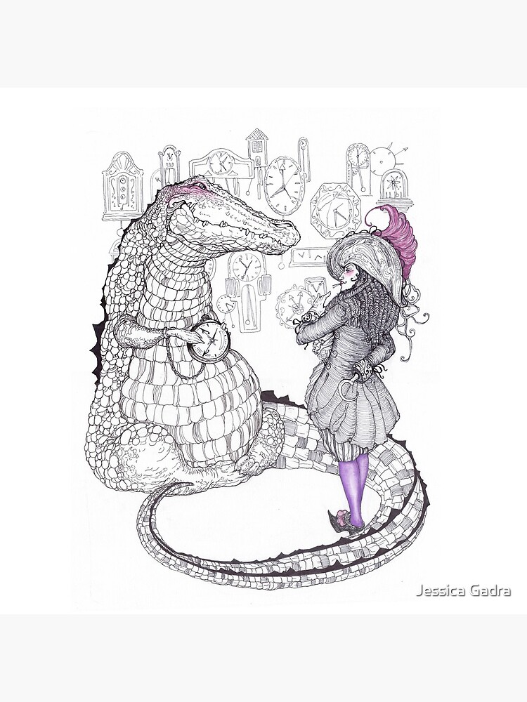 Thumbnail 5 of 5, Acrylic Block, Captain Hook and the Crocodile designed and sold by jessicagadra.