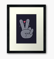 Peace & Love Framed Print