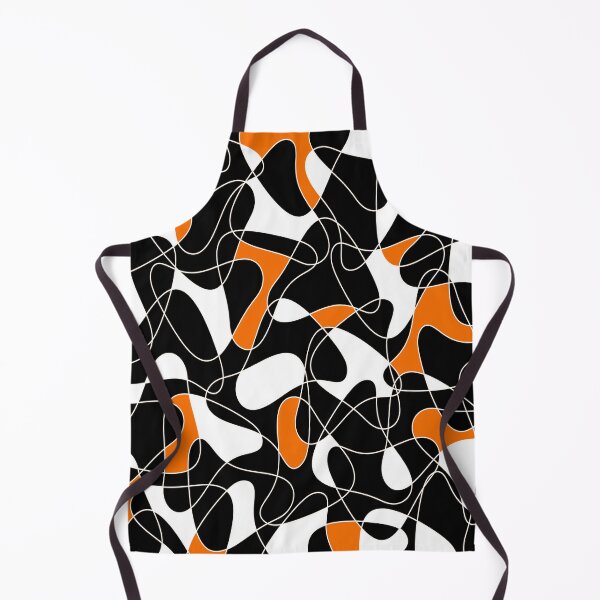 Item preview, Abstract pattern - orange, black and white. designed and sold by K.S ART.