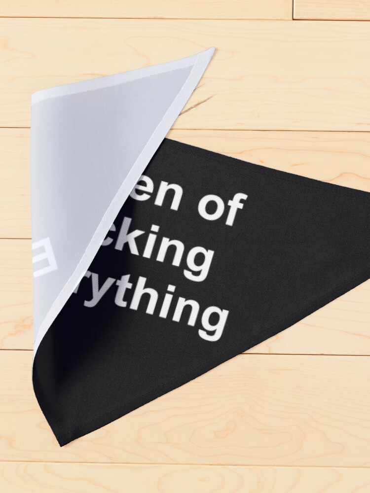 Alternate view of Queen of fucking everything Pet Bandana