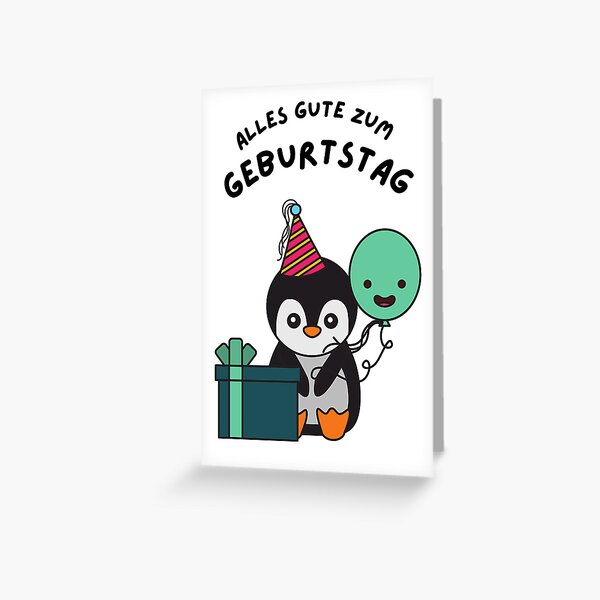 Artikel-Vorschau von Deutsche Happy Birthday Card Alles Gute zum Geburtstag Birthday, designt und verkauft von sleeksy.