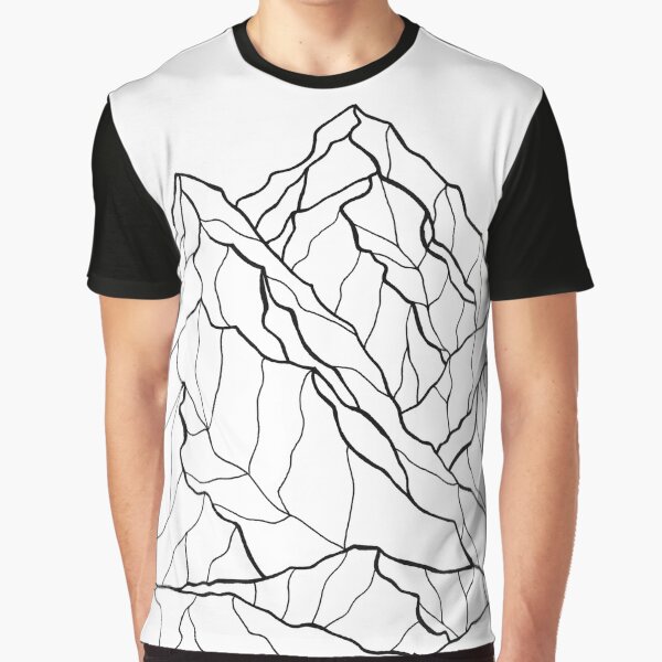 Crête blanche T-shirt graphique