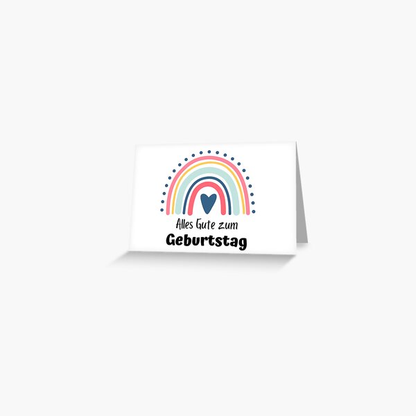 Artikel-Vorschau von Deutsche Happy Birthday Card Alles Gute zum Geburtstag Birthday, designt und verkauft von sleeksy.