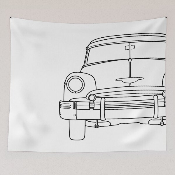 Item preview, Chevy Styleline 1950 black lines designed and sold by EdimDesign.