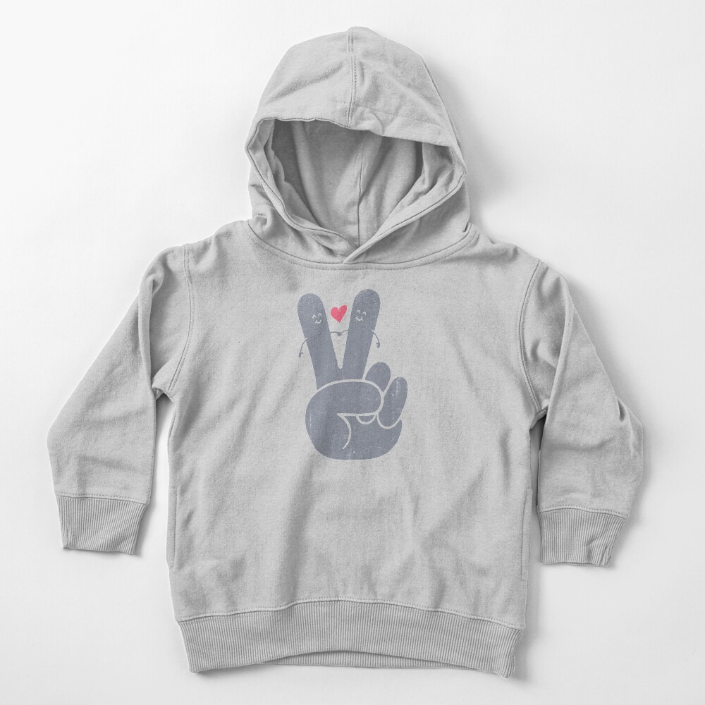 Peace & Love Toddler Pullover Hoodie