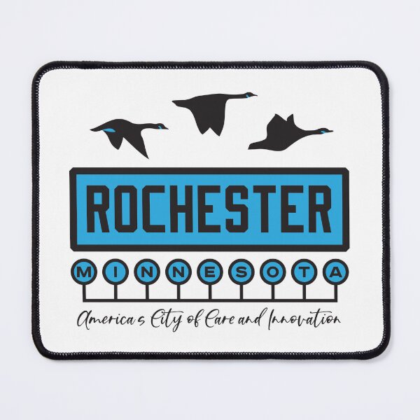 Item preview, Rochester, Minnesota, USA. Lettering. Blue color designed and sold by Dmitry Sytnikov.