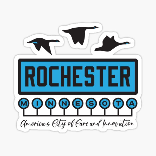 Item preview, Rochester, Minnesota, USA. Lettering. Blue color designed and sold by Dmitry Sytnikov.
