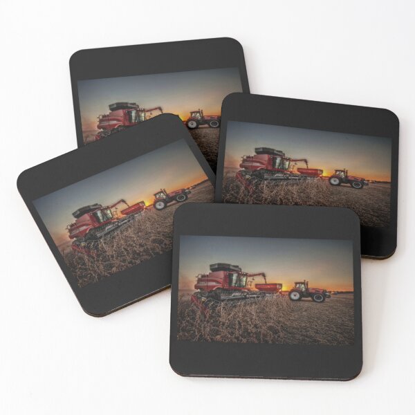 Item preview, case ih Bean Harvest at Sunset  designed and sold by sanaaquinti.