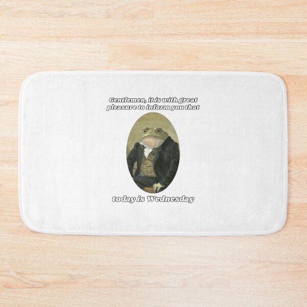 Item preview, Colonel Toad - Gentlemen It Is With Great Pleasure To Inform You Today Is Wednesday (No Frame) designed and sold by DOS Games.