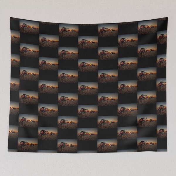 Item preview, case ih Bean Harvest at Sunset  designed and sold by sanaaquinti.