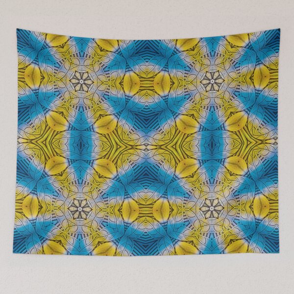 Item preview, radial yellow gold floral fantasy in square format designed and sold by mister-john.