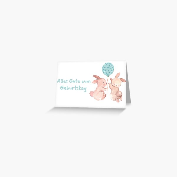 Artikel-Vorschau von Deutsche Happy Birthday Card Alles Gute zum Geburtstag Birthday, designt und verkauft von sleeksy.