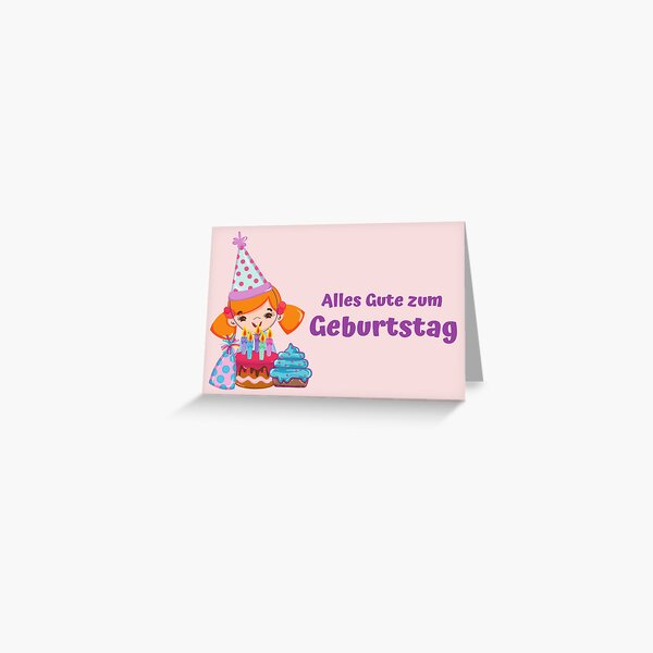 Artikel-Vorschau von  Happy Birthday Card Alles Gute zum Geburtstag Birthday, designt und verkauft von sleeksy.