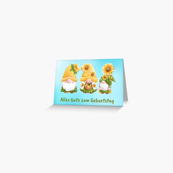Artikel-Vorschau von  Happy Birthday Card Alles Gute zum Geburtstag Birthday, designt und verkauft von sleeksy.