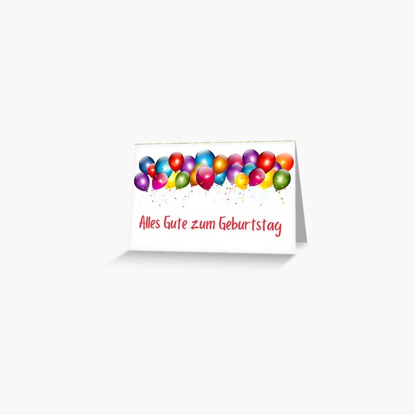Artikel-Vorschau von  Happy Birthday Card Alles Gute zum Geburtstag Birthday, designt und verkauft von sleeksy.