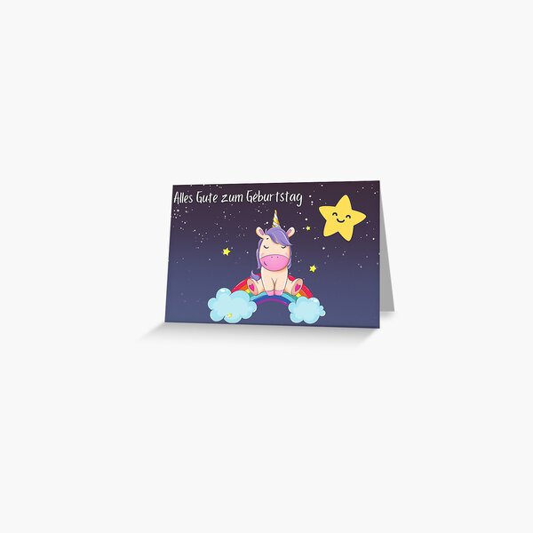 Artikel-Vorschau von  Happy Birthday Card Alles Gute zum Geburtstag Birthday, designt und verkauft von sleeksy.