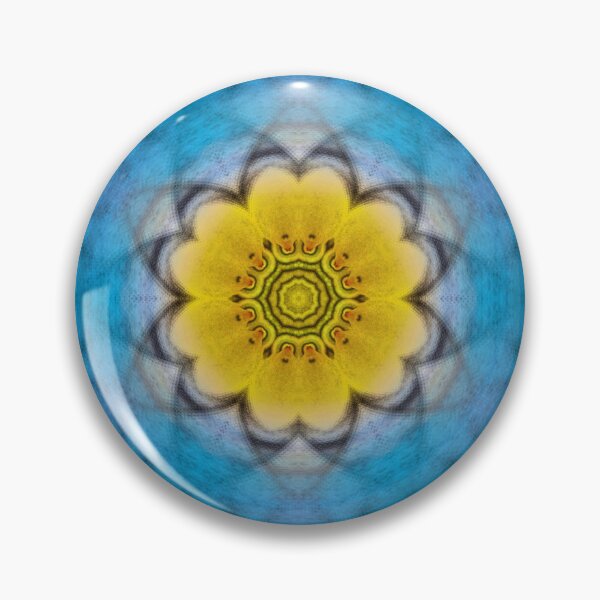 Item preview, bright radial yellow gold floral fantasy in square format designed and sold by mister-john.