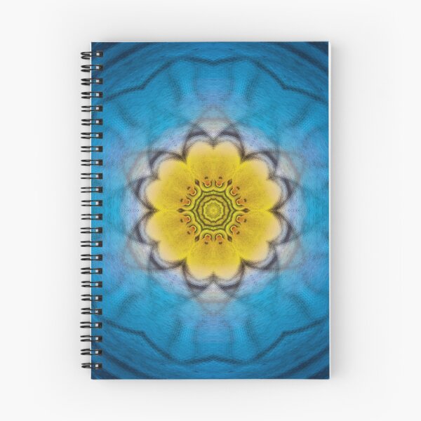 Item preview, bright radial yellow gold floral fantasy in square format designed and sold by mister-john.