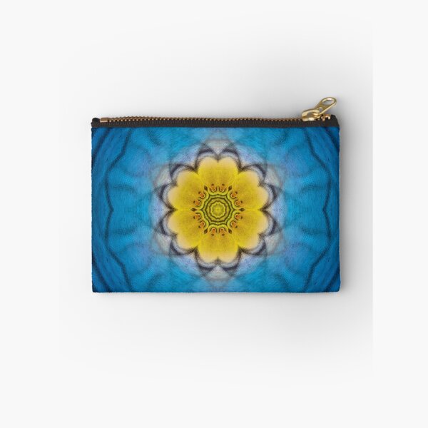 Item preview, bright radial yellow gold floral fantasy in square format designed and sold by mister-john.
