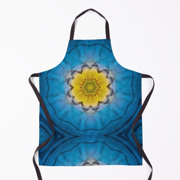Item preview, bright radial yellow gold floral fantasy in square format designed and sold by mister-john.