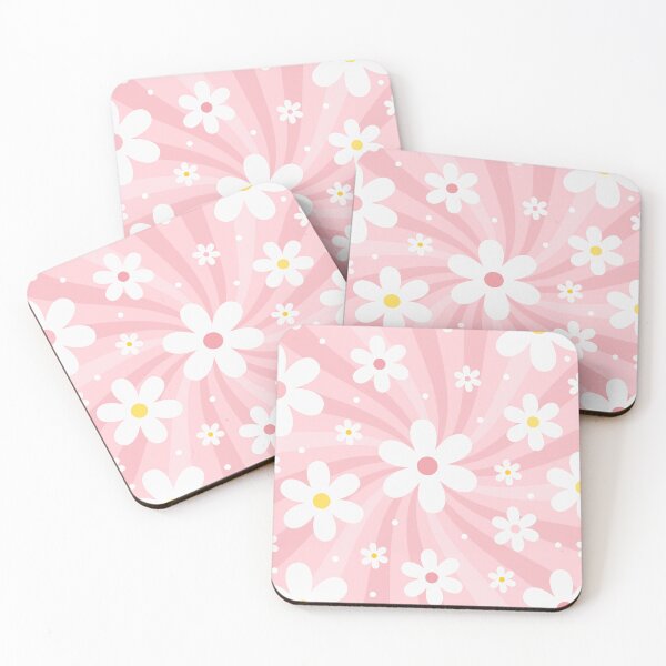 Item preview, Pink Girly Groovy Retro Colorful Sunshine Daisy Floral 70s 80s designed and sold by lovelyvibezzzz.