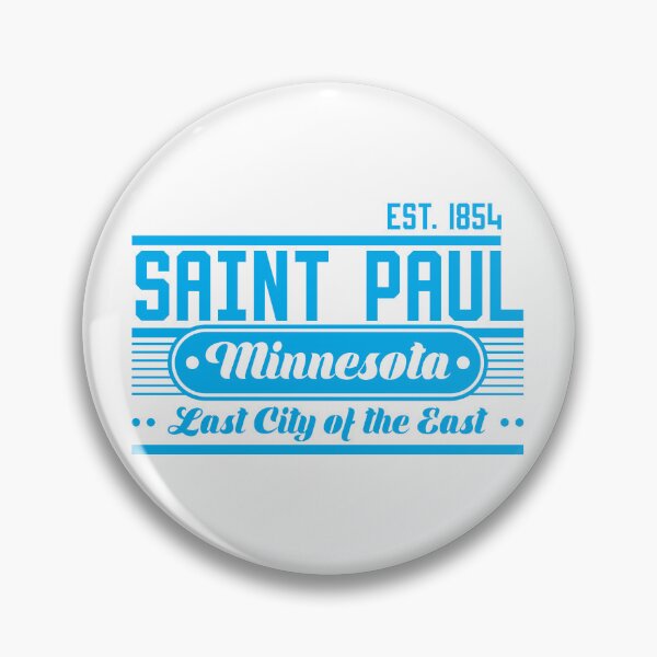 Item preview, Saint Paul, Minnesota. Lettering. Blue color designed and sold by Dmitry Sytnikov.