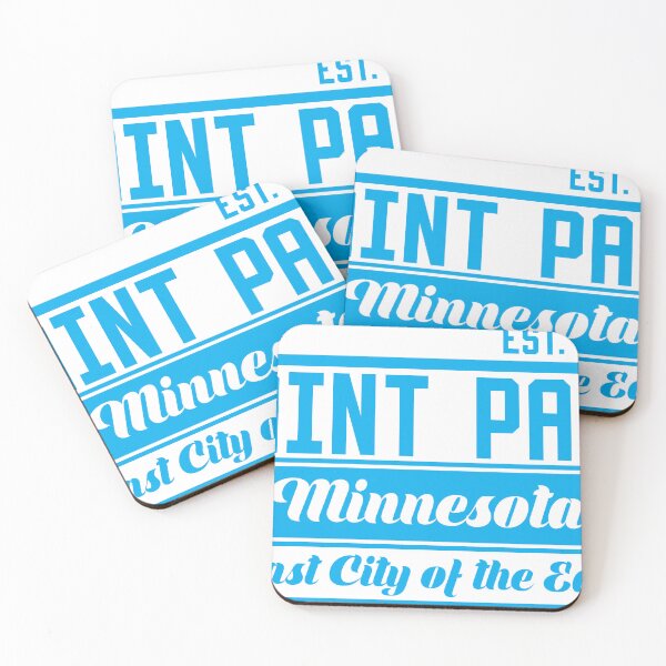 Item preview, Saint Paul, Minnesota. Lettering. Blue color designed and sold by Dmitry Sytnikov.