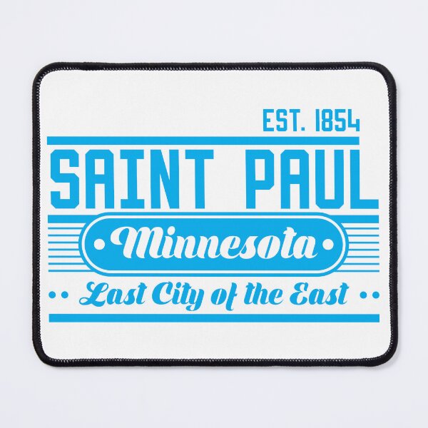 Item preview, Saint Paul, Minnesota. Lettering. Blue color designed and sold by Dmitry Sytnikov.