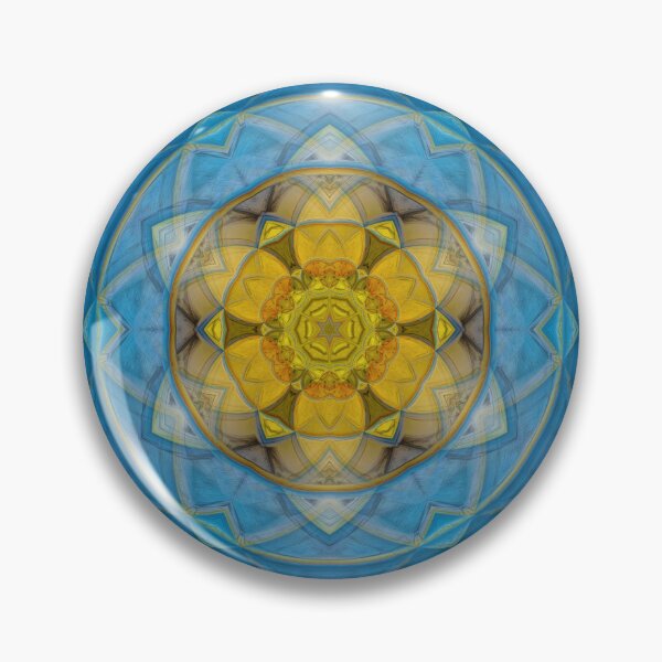 Item preview,  radial yellow gold floral fantasy in square format designed and sold by mister-john.