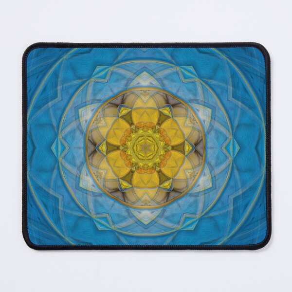 Item preview,  radial yellow gold floral fantasy in square format designed and sold by mister-john.