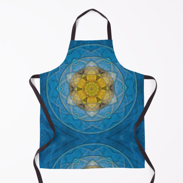 Item preview, radial yellow gold floral fantasy in square format designed and sold by mister-john.