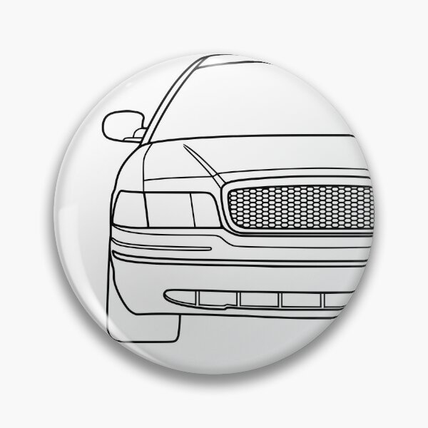 Item preview, Ford Crown Victoria Police Interceptor best t-shirt design USA black lines designed and sold by EdimDesign.