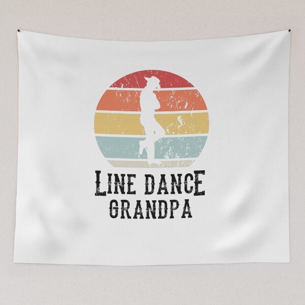 Item preview, Line Dance Grandpa Cowboy Retro Vintage designed and sold by theshirtinator.