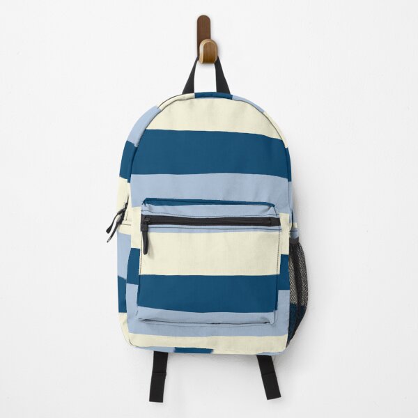 Item preview, Uneven Stripes - Dark Blue, Light Blue and Cream designed and sold by LAEC-Shop.