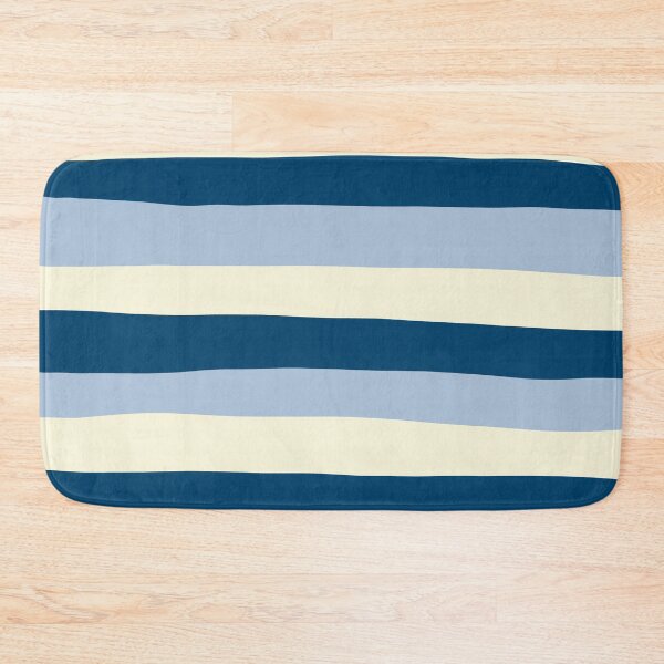 Item preview, Uneven Stripes - Dark Blue, Light Blue and Cream designed and sold by LAEC-Shop.