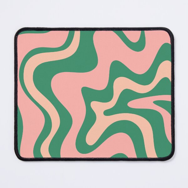 Item preview, Liquid Swirl Contemporary Abstract Pattern in Blush Pink and Green designed and sold by kierkegaard.