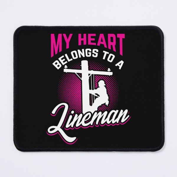 Item preview, My Heart Belongs To A Lineman Line Worker Gift Idea designed and sold by haselshirt.